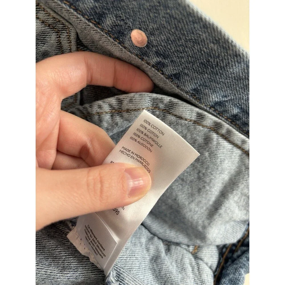 Free People We the‎ Free Rumors Denim Jacket Trucker Blue XS